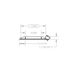 Summerset RTK-15 Trim Kit - top dimensions diagram