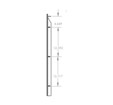 Summerset RTK-22 Trim Kit - side dimensions diagram