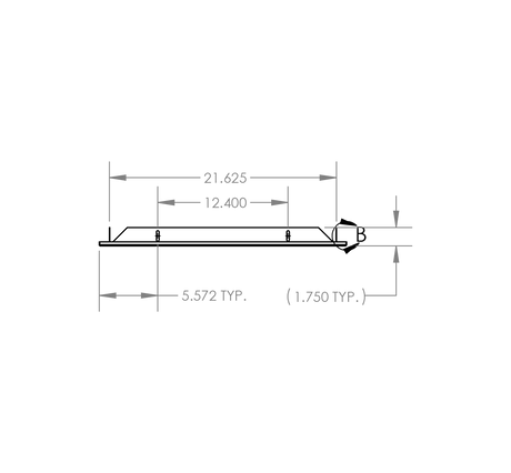 Summerset RTK-22 Trim Kit - top dimensions diagram