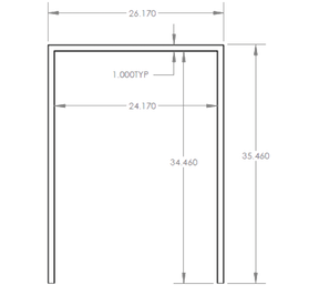 Summerset RTK-24LG Kegerator Trim Kit - front view
