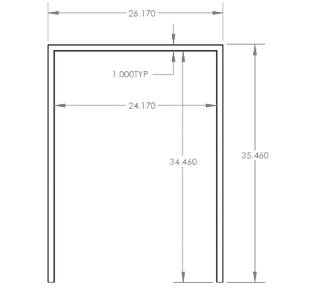 Summerset RTK-24LG Kegerator Trim Kit - front view