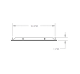Summerset RTK-24LG Kegerator Trim Kit - top dimensions diagram