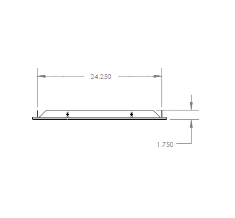 Summerset RTK-24LG Kegerator Trim Kit - top dimensions diagram