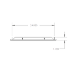 Summerset RTK-24SM Trim Kit - top dimensions diagram