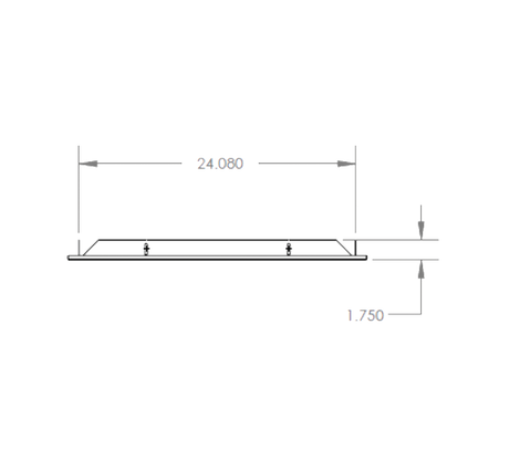 Summerset RTK-24SM Trim Kit - top dimensions diagram