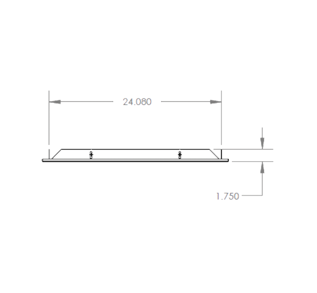 Summerset RTK-24SM Trim Kit - top dimensions diagram