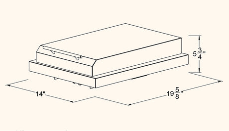Summerset SB1 Single Side Burner - dimensions diagram