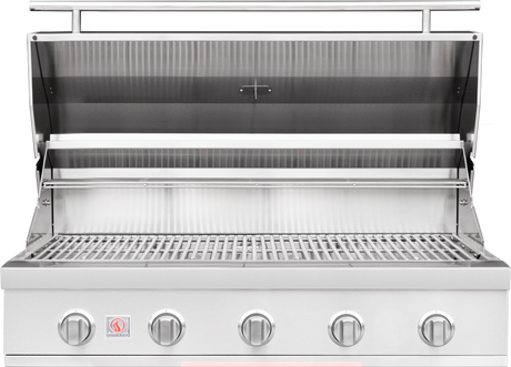Summerset Sizzler SZR40 40-Inch Built-In Gas Grill - open with cooking grates