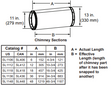 Majestic SL1106 6 in. chimney section