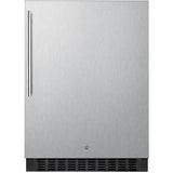 Summit | 24" Refrigerator with Stainless Steel Wrapped Exterior