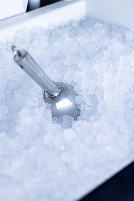 Summerset IM-15N Outdoor Nugget Ice Maker - handle and door detail