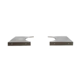 Primo Oval Large 300 Kamado Grill - stainless steel side shelves