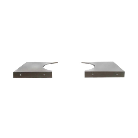Primo Oval Large 300 Kamado Grill - stainless steel side shelves