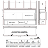 Superior VRE4600 series framing dimensions