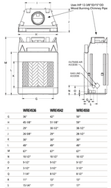 Superior WRE4500 Series 50" Outdoor Wood-Burning Fireplace