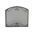 American Fyre Designs Arched Black Scroll Screen 8250-BL