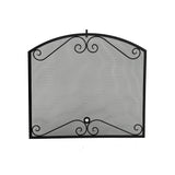 American Fyre Designs Arched Black Scroll Screen 8250-BL
