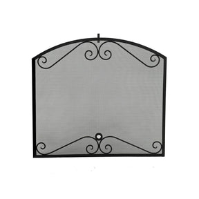 American Fyre Designs Arched Black Scroll Screen 8250-BL