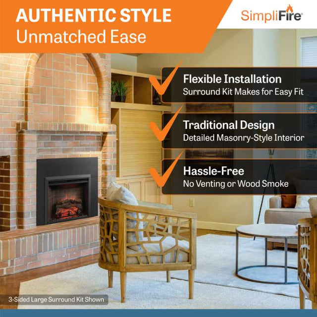 Simplifire 32" Electric Insert | GI-32-ZC