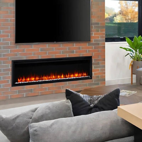 Simplifire Allusion Platinum 60" Linear Electric Fireplace | SF-ALLP60-BK