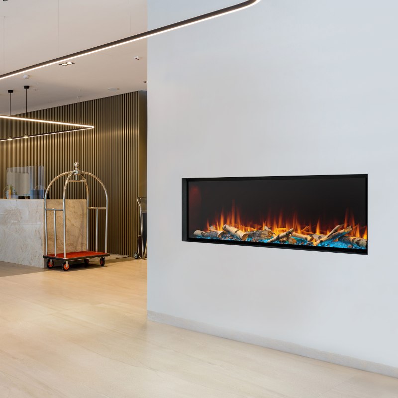 Simplifire Forum 55" Outdoor Linear Electric Fireplace | SF-OD55