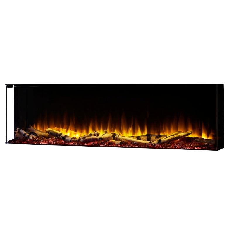 Simplifire Scion Trinity 55" 3-Sided Linear Electric Fireplace | SF-SCT55-BK