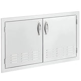 Summerset 33-Inch Vented Stainless Steel Double Access Door - SSDD-33V