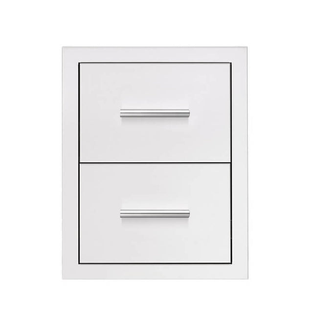 Summerset 17 Inch Stainless Steel Masonry Double Drawer - DR2-17M