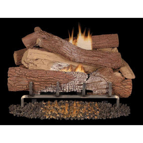 Superior Giant Timbers Mega-Flame Outdoor Vent-Free Concrete Gas Log Set with Burner - view 1