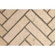 Superior Mosaic Masonry 50" Ivory Split Herringbone Brick Liner - MOSAIC50IVSH