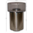 Superior RTT-8DM round top termination with slip section and mesh screen