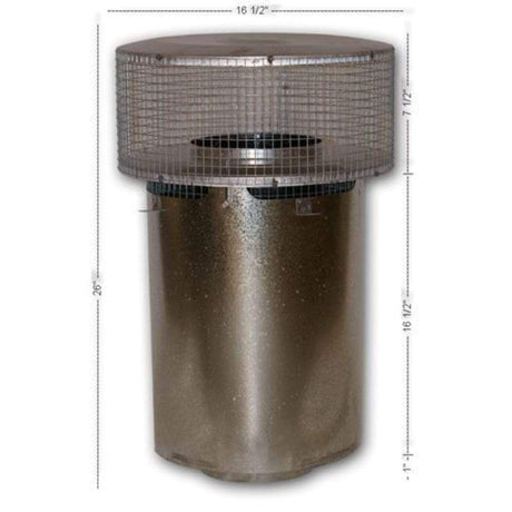 Superior RTT-8DM round top termination with slip section and mesh screen