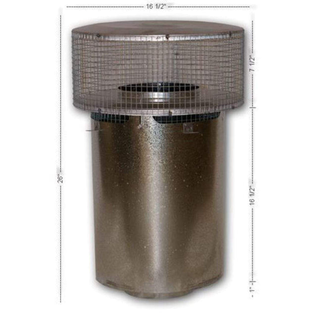 Superior RTT-8DM round top termination with slip section and mesh screen