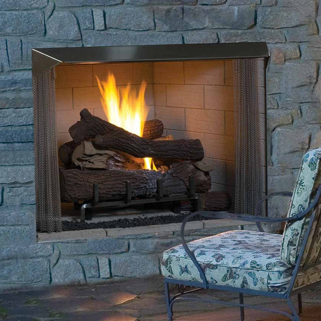 Superior VRE4542 42 inch outdoor vent-free gas firebox front view