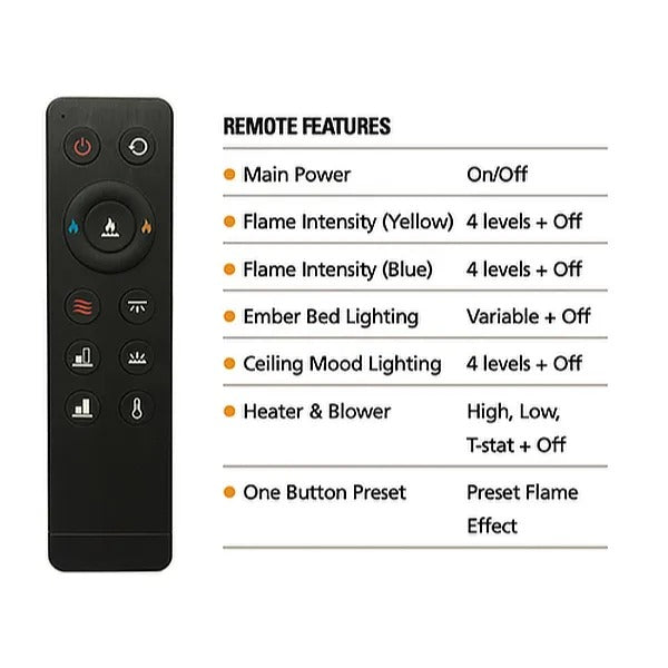 Superior ERL3000 100-inch Linear Electric Fireplace | ERL3100