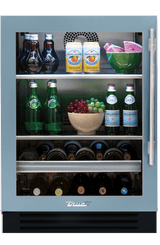 True TBC-24-L-SG-C 24-Inch Beverage Center Stainless Glass Left Hinge - product view