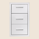 Summerset TDC-17M 17-Inch Masonry 2-Drawer & Paper Towel Holder Combo - closed