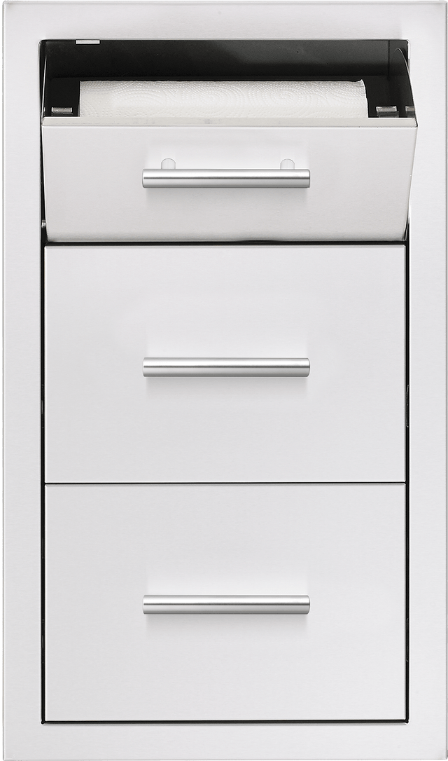 Summerset TDC-17M Masonry Drawer & Paper Towel Combo - paper towel holder detail