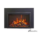 Amantii TRD 33 Bespoke electric fireplace insert front view