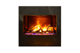 Amantii Signature TRD 38 electric fireplace with oak log set