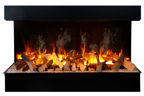 Amantii Signature TruView 75" 3-Sided Built-In Electric Fireplace