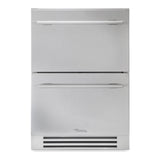 True ADA Height 24 Inch 5 Cu. Ft. Outdoor Refrigerator Drawers - Stainless Steel - TURADA-24-D-A~S