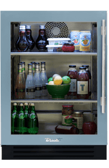 True TUR-24-L-SG-C 24-Inch Undercounter Refrigerator Stainless Glass Left Hinge - product view