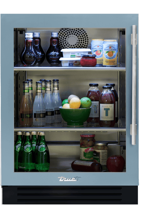 True TUR-24-L-SG-C 24-Inch Undercounter Refrigerator Stainless Glass Left Hinge - product view