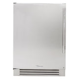 True 24-Inch Undercounter Refrigerator with Stainless Steel Door and 2 Glass Shelves (Left Hinge) - TUR-24-L-SS-C