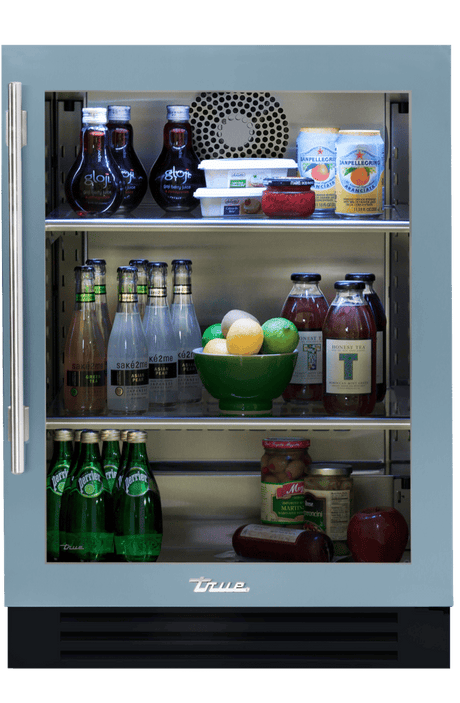 True TUR-24-R-SG-C 24-Inch Undercounter Refrigerator Stainless Glass - product view