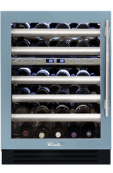 True TWC-24DZ-L-SG-C 24-Inch Dual Zone Wine Cabinet Stainless Glass Left Hinge - product view