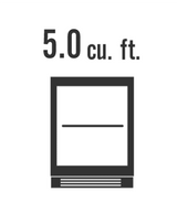 True TURADA-24-D-A-O ADA Refrigerator Drawers - interior capacity diagram
