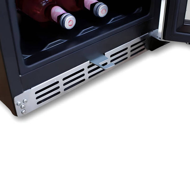 TrueFlame 15 Inch 3.2 Cu. Ft. Outdoor Dual Zone Wine Cooler - AMD-RFR-15WD