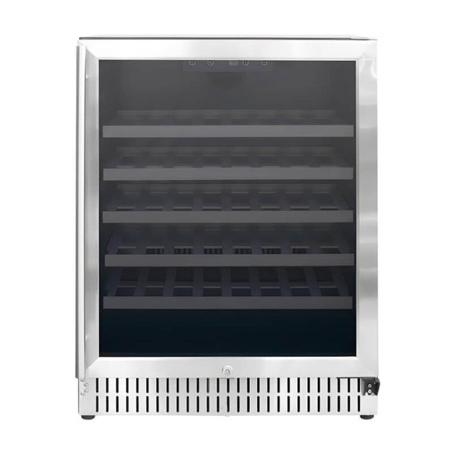 TrueFlame 24 Inch 5.3 Cu. Ft. Outdoor Single Zone Wine Cooler - AMD-RFR-24W